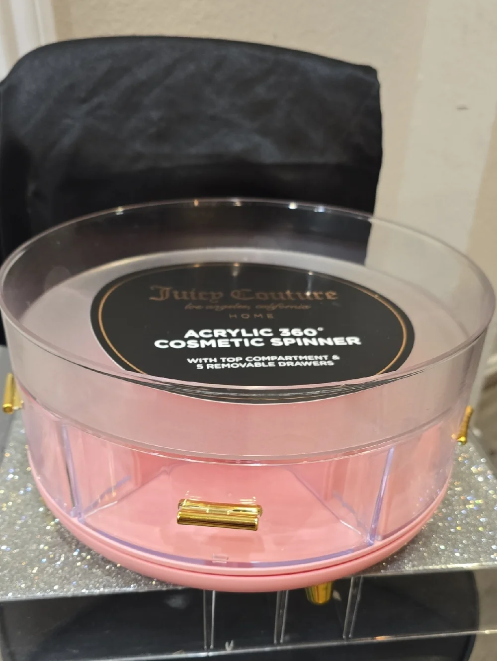 Juicy Couture rotating acrylic